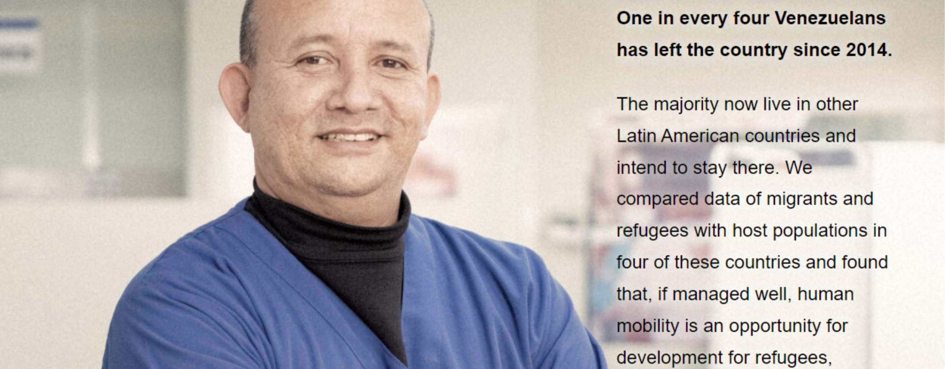"Venezuelans in Chile, Colombia, Ecuador, and Peru A Development Opportunity"