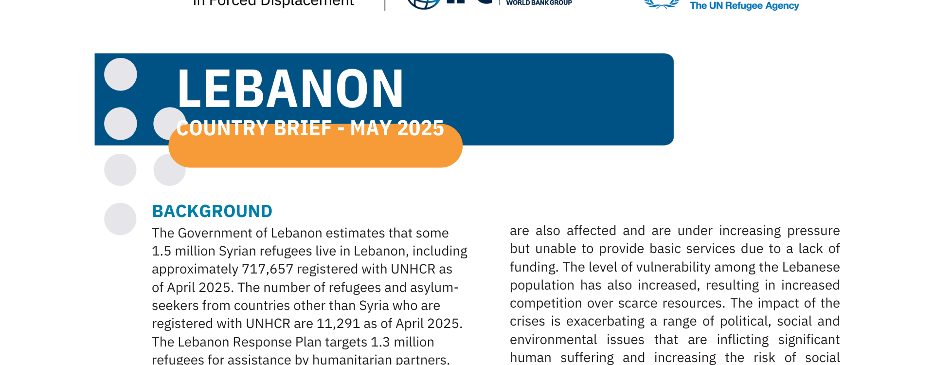 Lebanon Country Brief - Private Sector in Forced Displacement